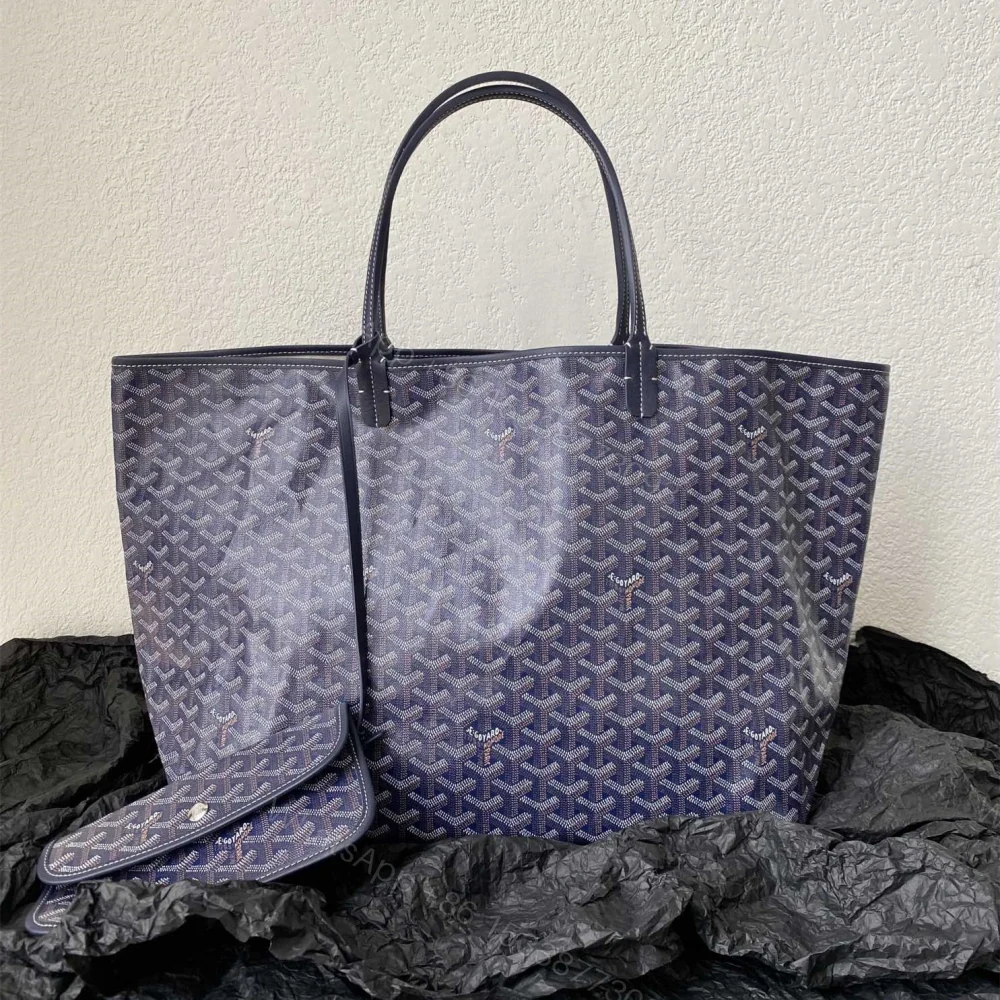 View 2 of 高仿Goyard*STLOUI5滿印Tote媽咪袋深藍大號免檢版