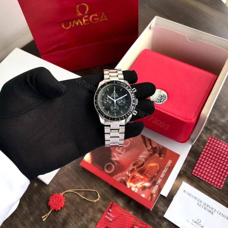 View 2 of Omega Moonwatch Professional Black Dial Chronograph 40mm Quartz