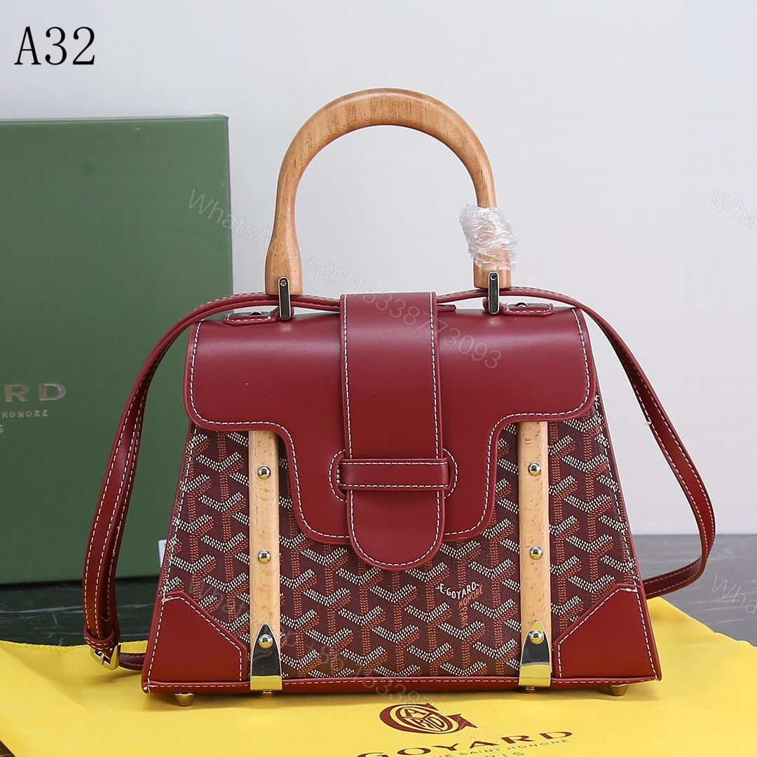 View 2 of GOYARD SAIGON PM BAG BURGUNDY 20CM