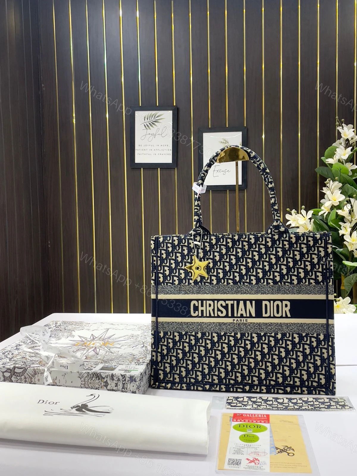 View 3 of FIRST COPY DIOR BOOK TOTE BAG