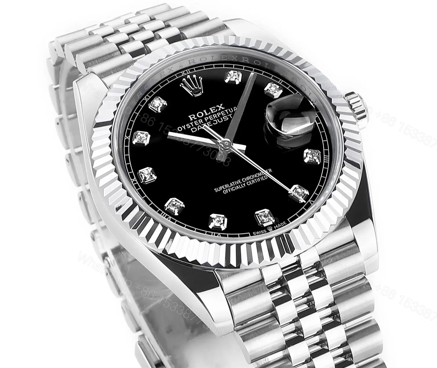 View 3 of VS Factory Clean Factory DDF Rolex Datejust 41mm Black Steel Watch