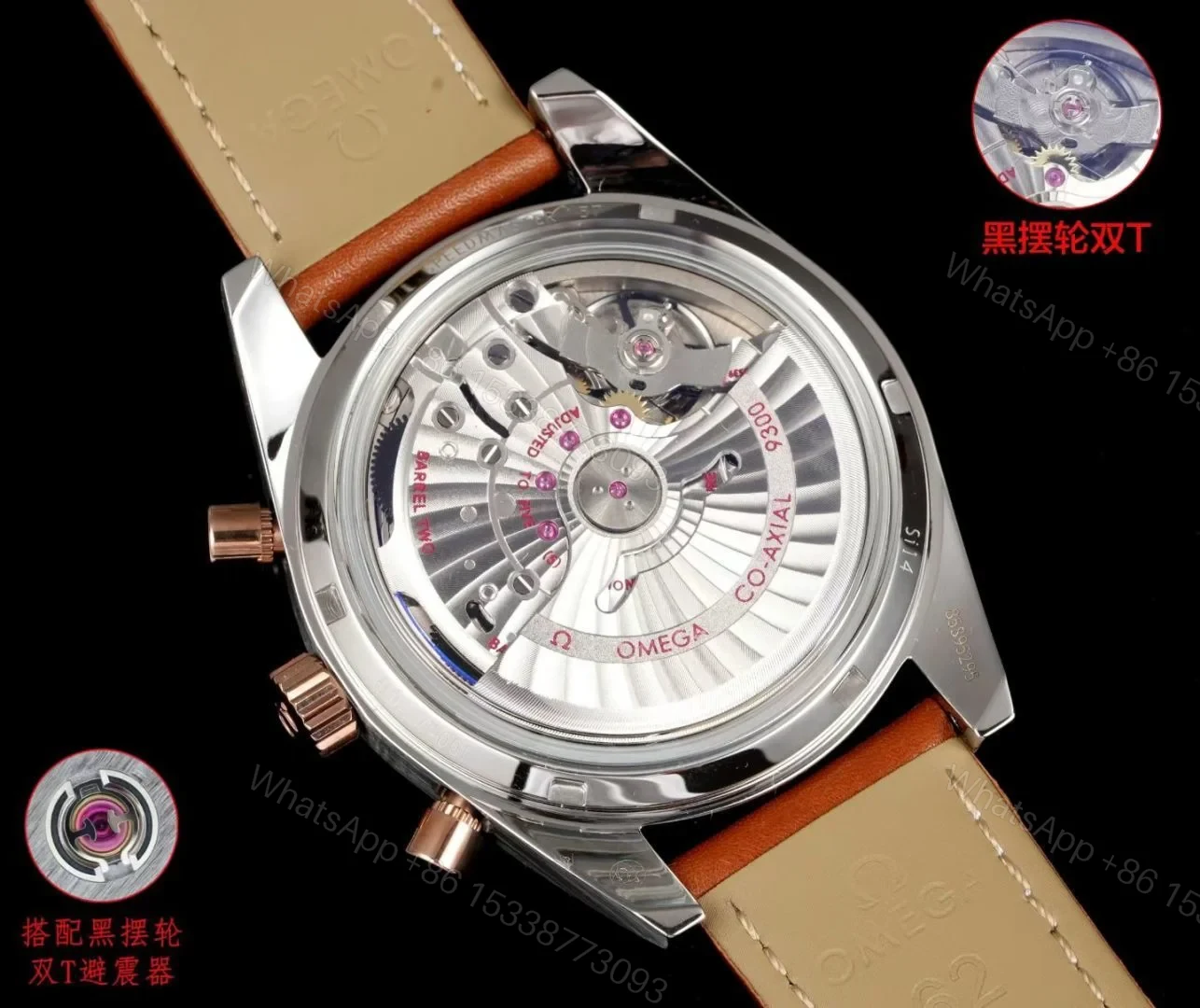 View 7 of Omega Speedmaster 57 Co-Axial Stainless Steel Red Gold Black Dial 331.22.42.51.01.001