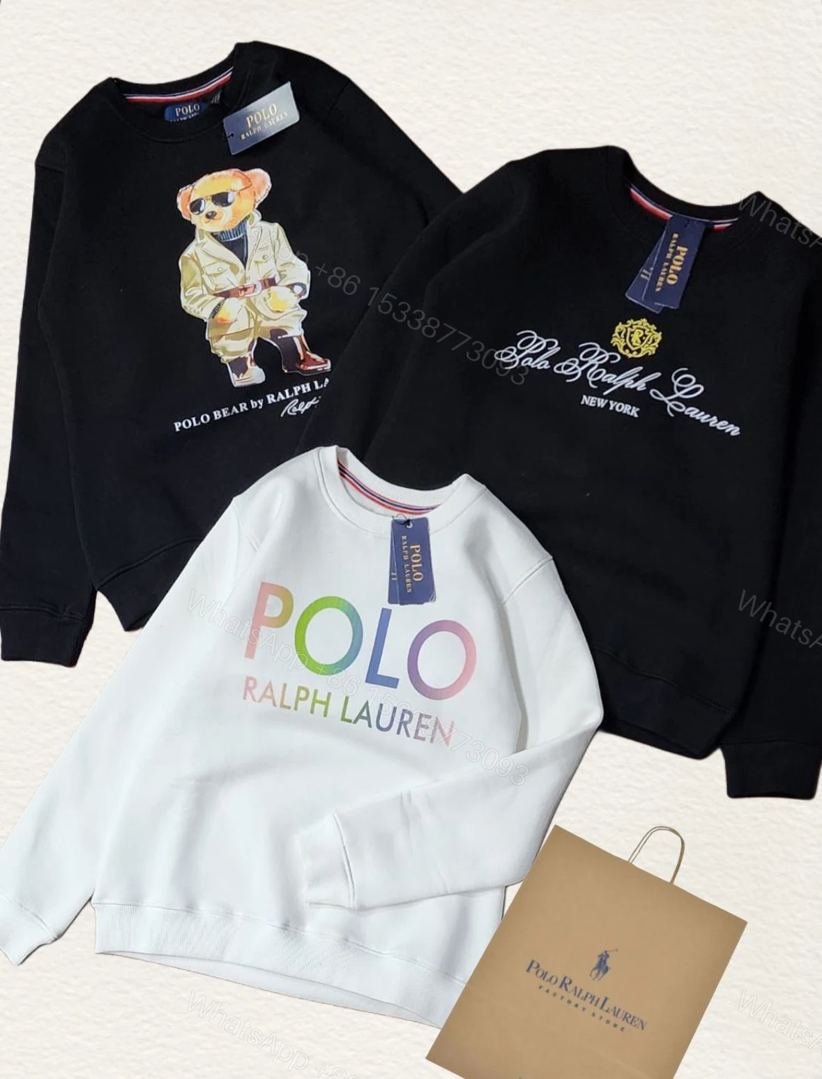 View 4 of FIRST COPY RALPH EXCLUSIVE ROUND NECK SWEATSHIRT FOR LADIES