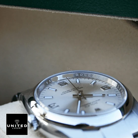 View 15 of Rolex Air King Stainless Steel White Dial 114200 Replica