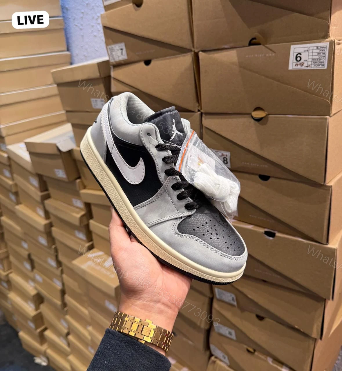 View 8 of Air Jordan 1 Retro Low Reverse Shadow First Copy Shoes | COD India
