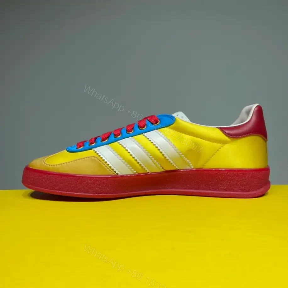 View 3 of ADIDAS X GUCCI GAZELLE LOW-TOP SNEAKERS IN YELLOW AND RED – GC183