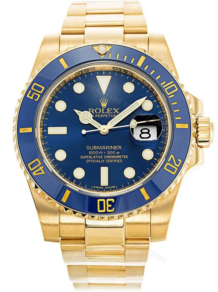 Superclone Rolex Submariner Blue Dial 116618LB — view 1