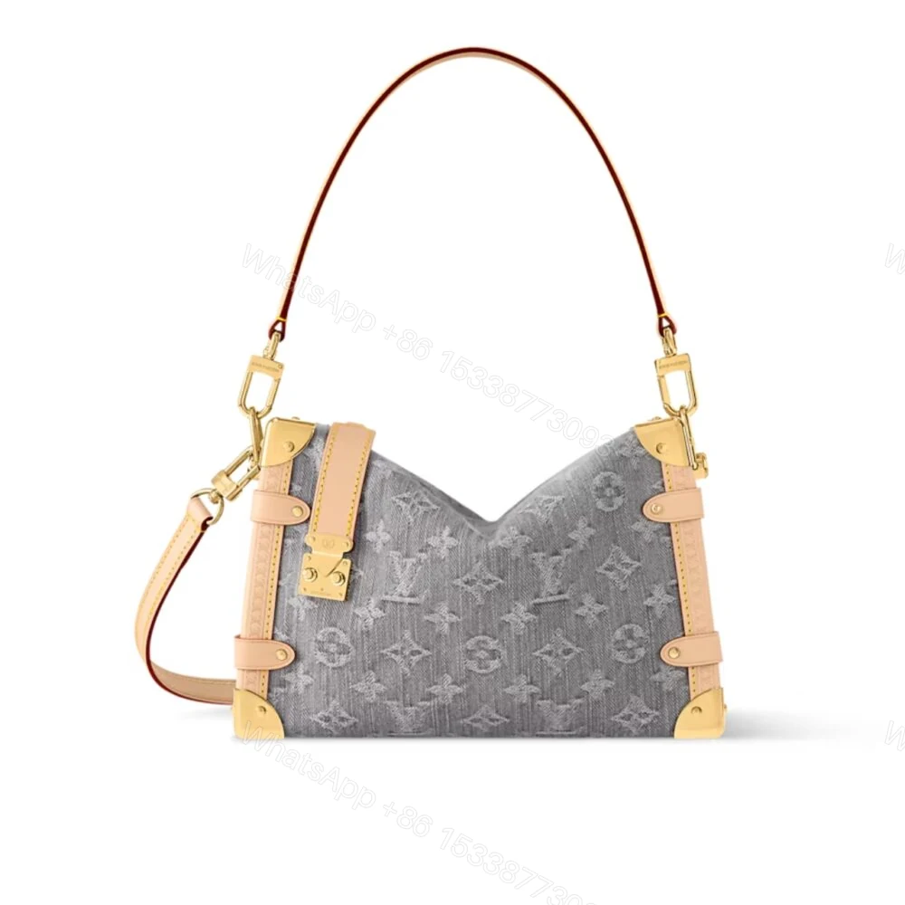 Louis Vuitton Side Trunk MM Bag Denim Grey 23Cm M13285 — view 1