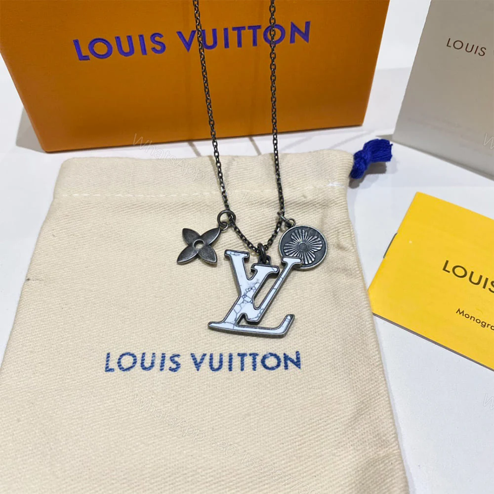 View 2 of LV Initiales Pendant Necklace