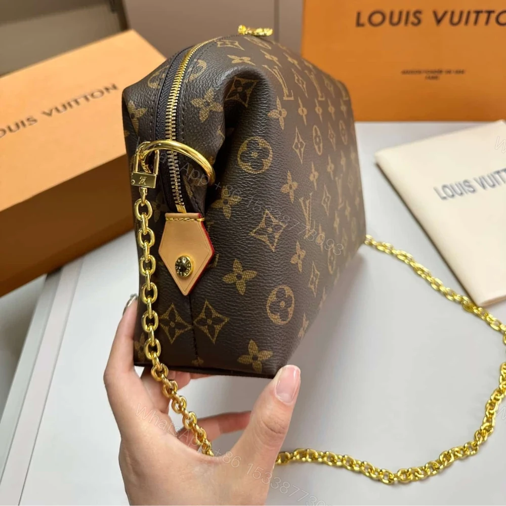View 8 of Louis Vuitton Cosmetic Pouch Gm Brown 27Cm M46458