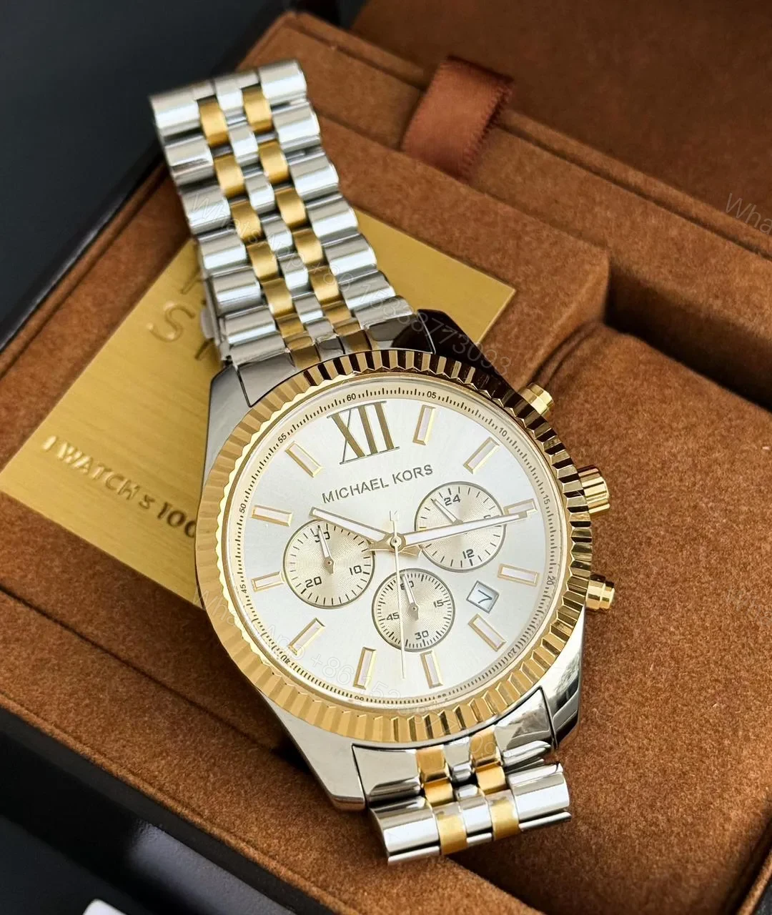 Michael Kors Men’s 44mm White Dial — view 1