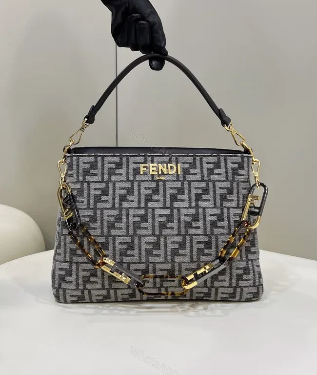 Patterned Luxury Handbag with Gold-Accent Hardware — view 1