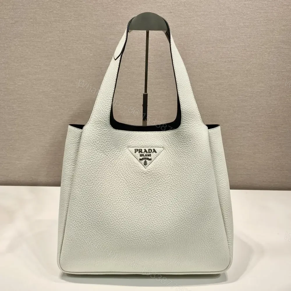高仿Prada*Tote系列菜籃子1BG338大號白色免檢版 — view 1