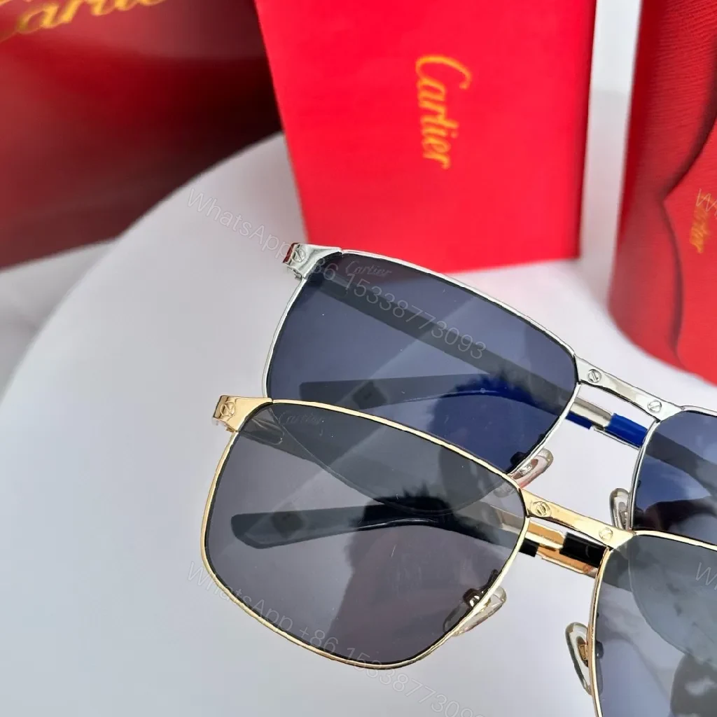 View 5 of Gold-Tone Metal Aviator Sunglasses - Timeless Luxury Comfort