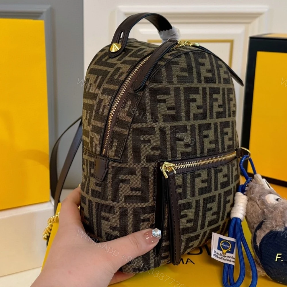 View 3 of FENDI MINI BACKPACK BROWN 22CM 8BZ038A5TLF13VK