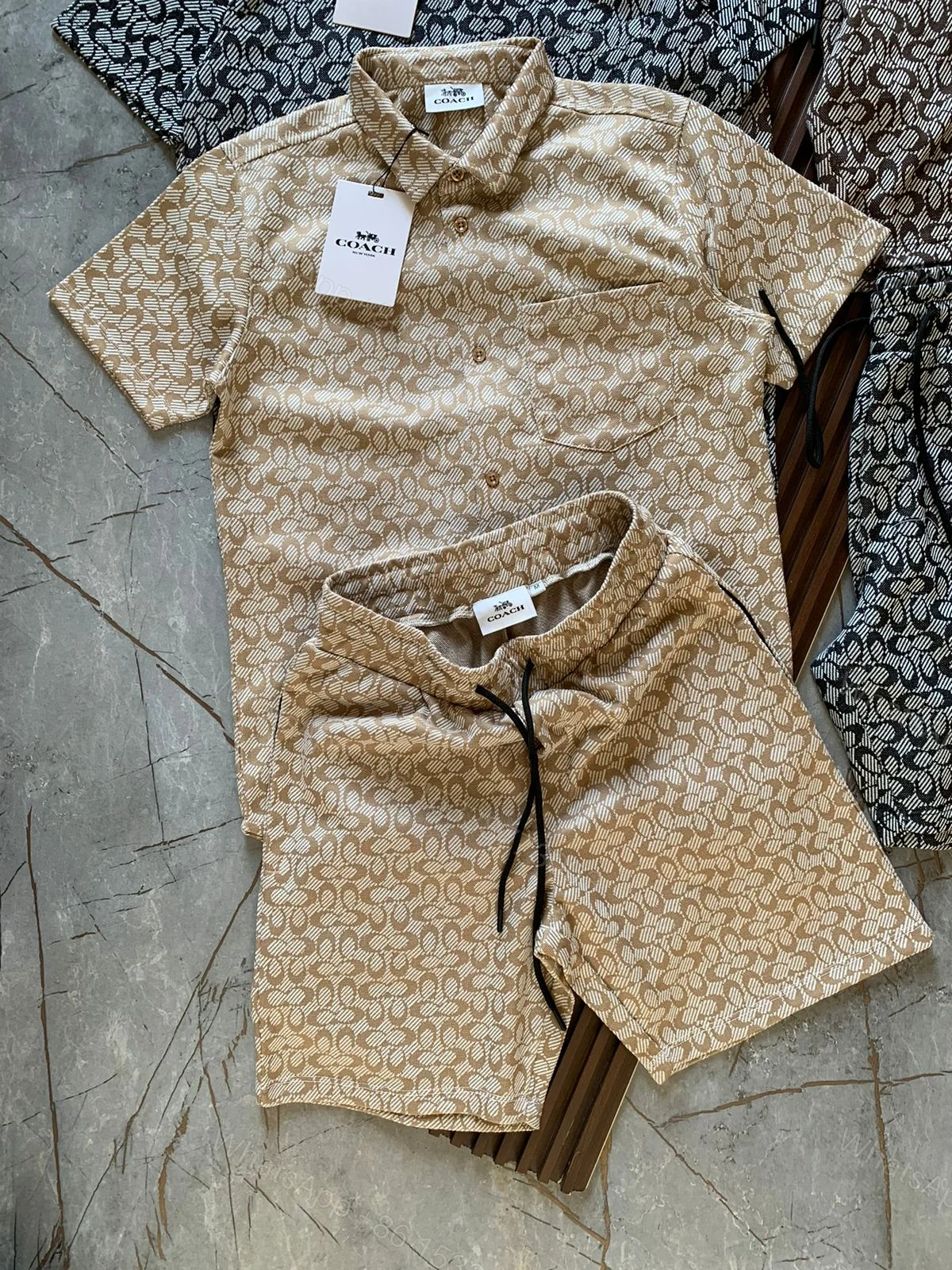 FIRST COPY COACH IMPORTED COTTON SUMMER CORD SETS — view 1