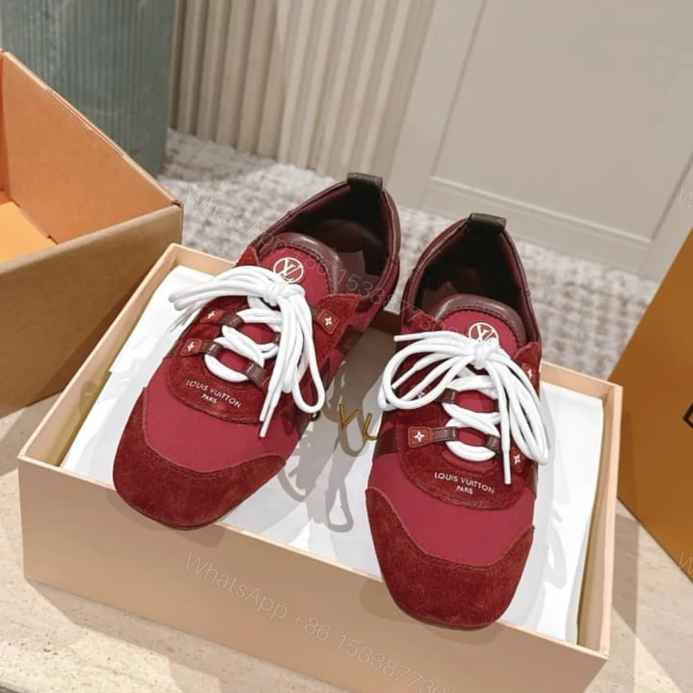 View 3 of Louis Vuitton LV Sneakerina Bordeaux Red 1AIVJI