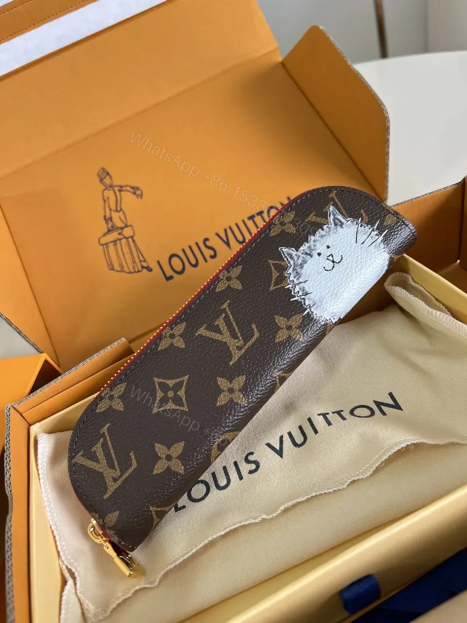 View 3 of Bold Monogram Wallet: Luxe Monogram, Slim Zip Cardholder