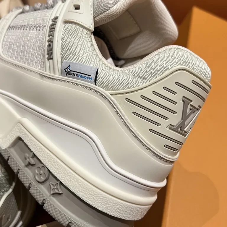 View 5 of Texture-Forward LV-Inspired High-Tops: Luxury Streetwear Sneakers