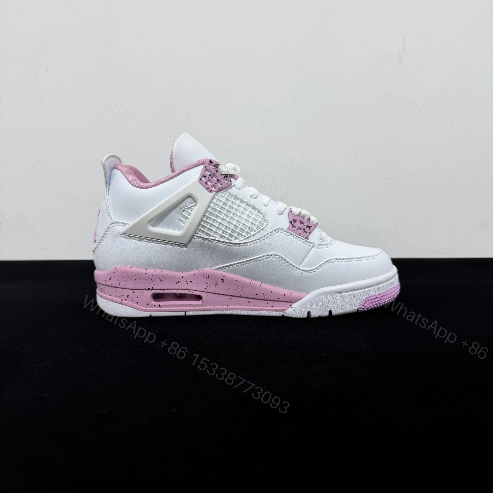 View 2 of Air Jordan 4 Pink Oreo Replica