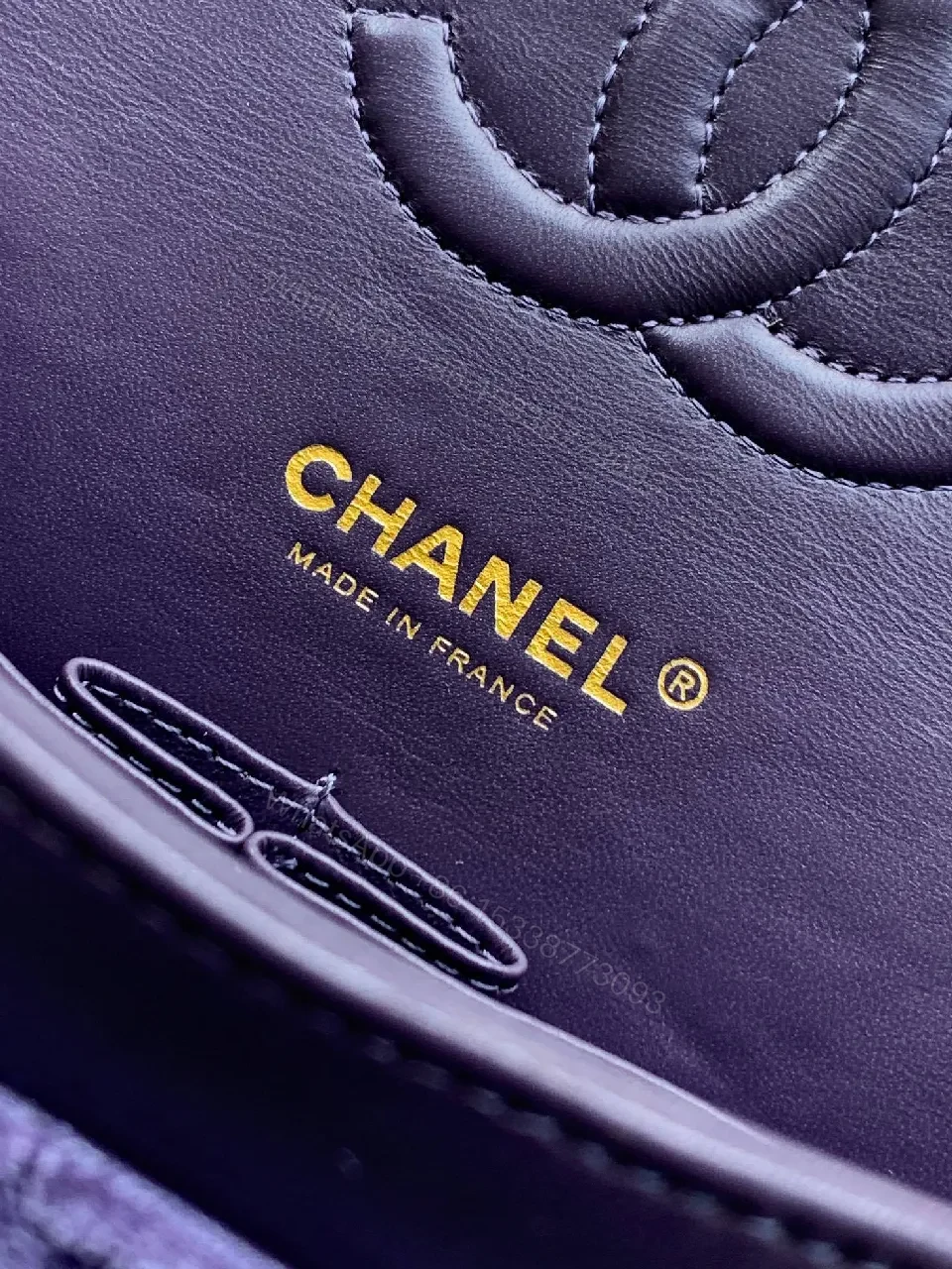View 4 of Chic Velvet Crossbody with Gold Chain Strap: Everyday Luxury