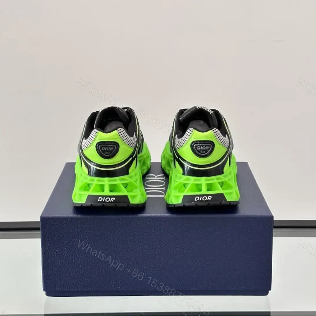 View 4 of DIOR B35 NXXT-SNEAKERS IN GREY AND GREEN – CD231