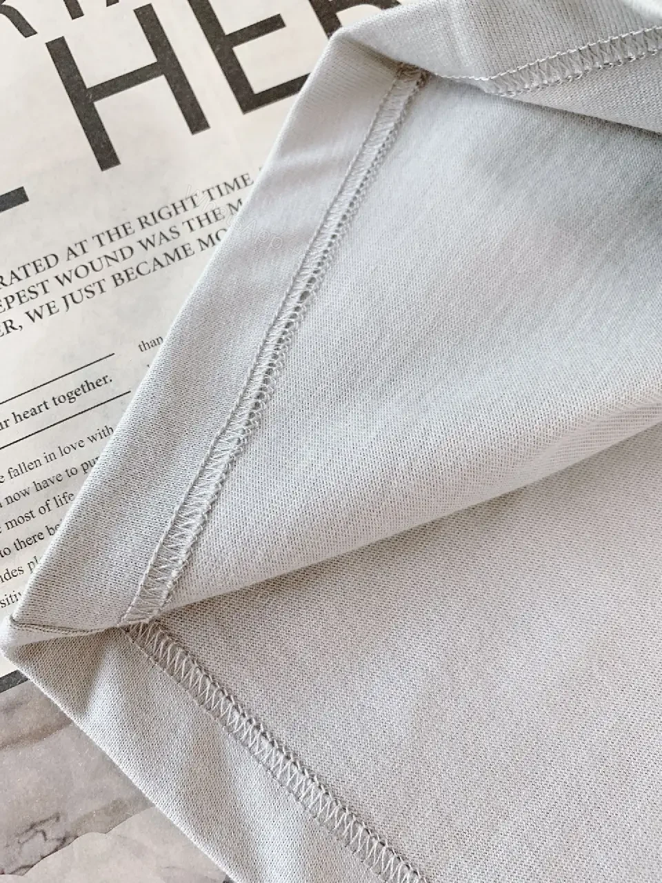 View 5 of Relaxed Tee + Premium Knit + Minimalist + Chest Patch Detail + T-Shirt