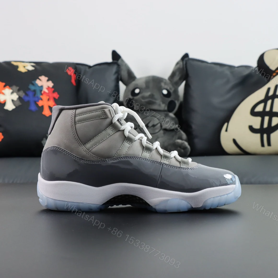 View 2 of Air Jordan 11 Cool Grey Reps