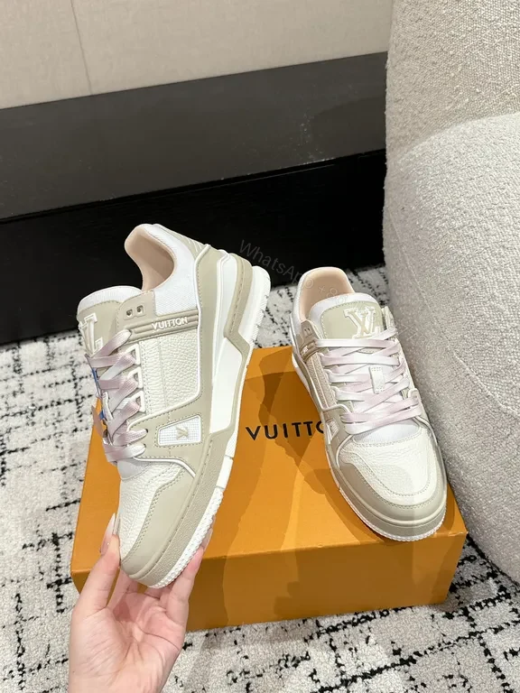 View 7 of Textured Luxury LV-Style Sneakers: Premium All-Day Comfort