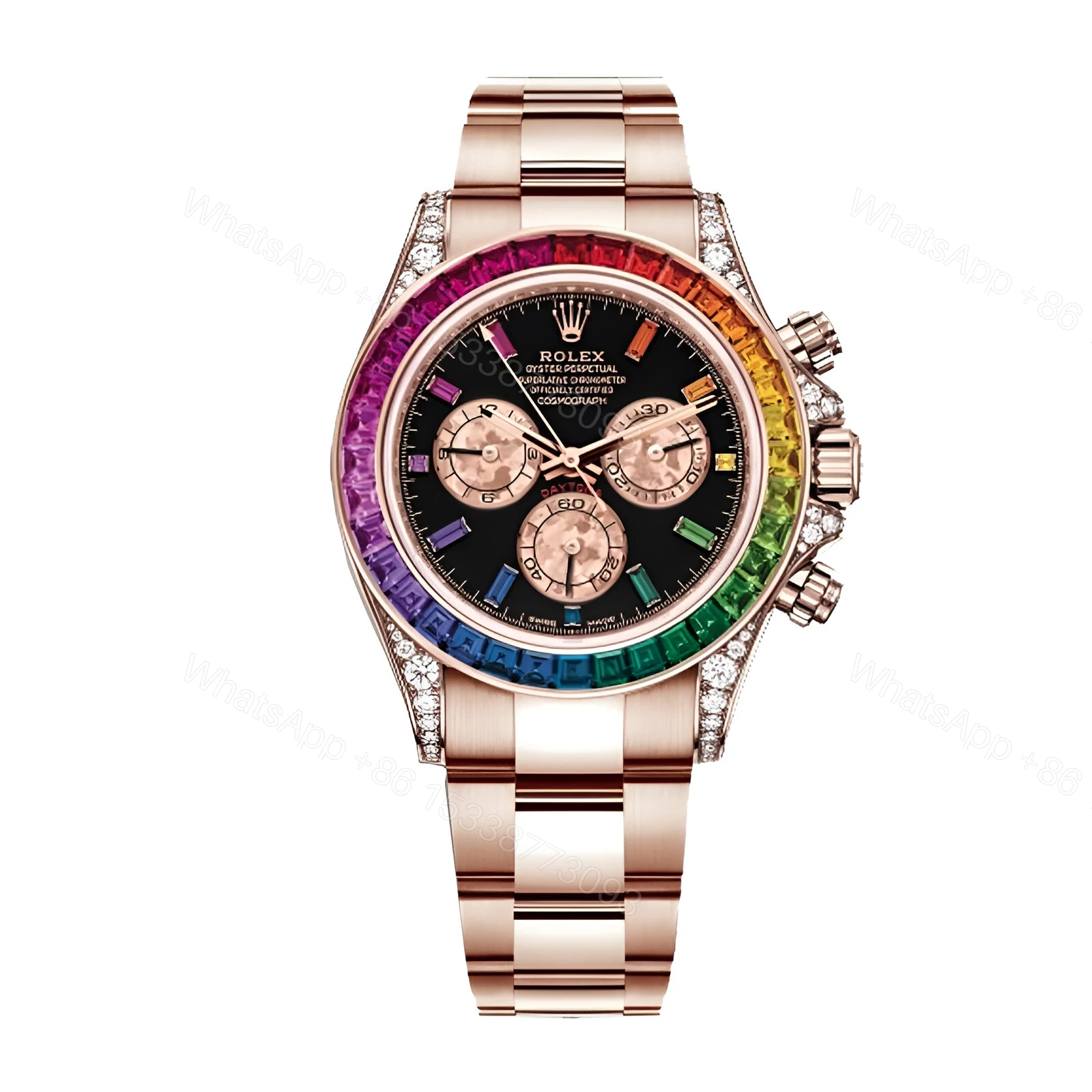 Rolex Daytona Cosmograph 116519 Rainbow & Black Dial Replica — view 1