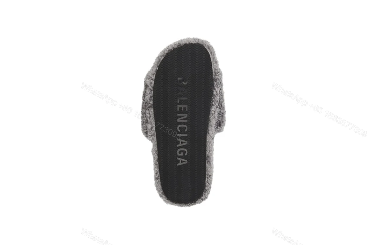 View 4 of Balenciaga Furry Slide Grey 654261W2D011596