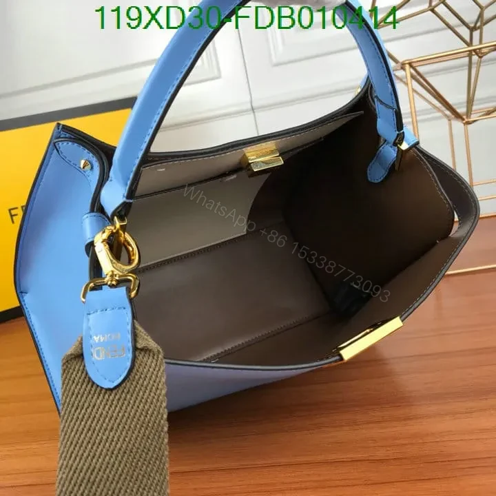 View 10 of Fendi Peekaboo X Lite Oversized Handbag KN55478