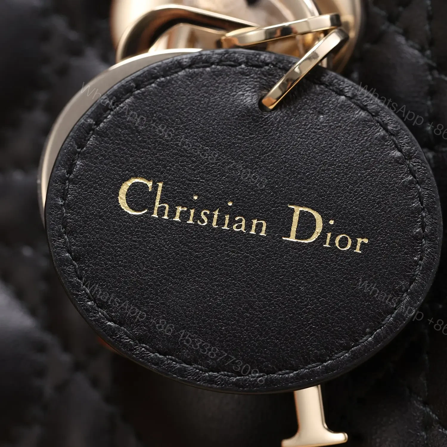 View 15 of 高仿Dior*LadyDJoy系列S0636M900小羊皮戴妃包黑色Mini免檢版