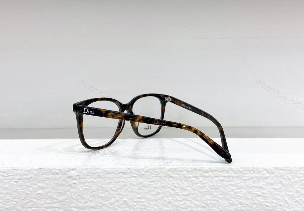View 7 of Brown Translucent Dior-Brand Eyeglasses â€” Modern Everyday Luxury