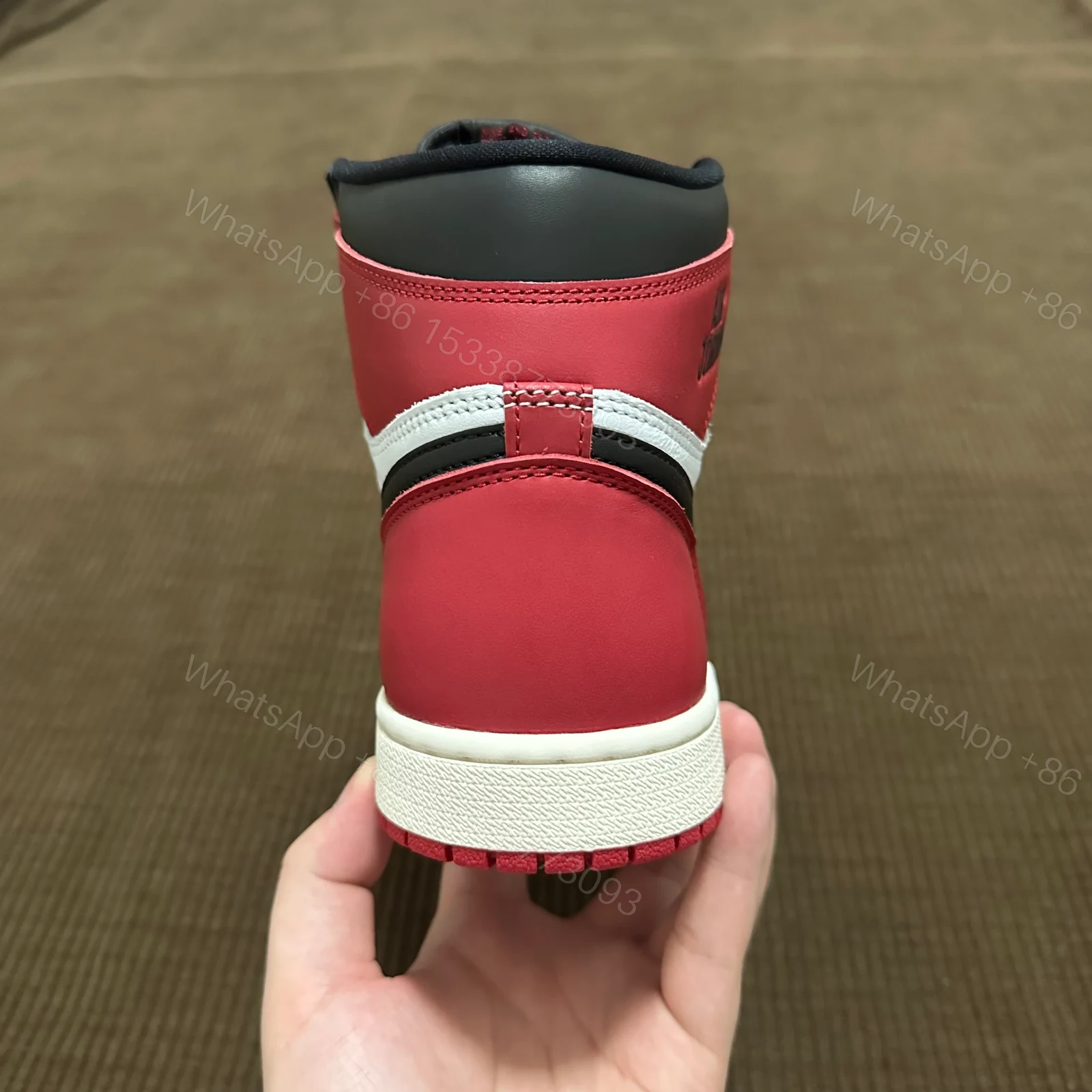 View 4 of Jordan 1 Retro High OG Black Toe Reimagined