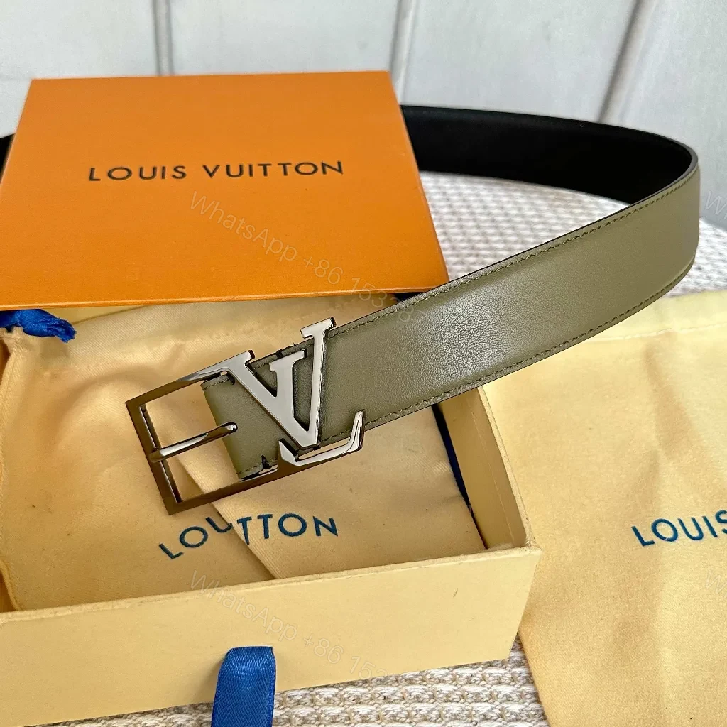View 2 of Olive & Onyx LV-Inspired Belt: Modern Luxury Strap
