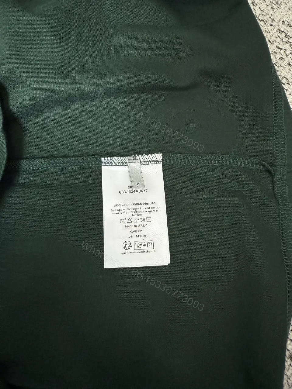 View 3 of Forest Green Minimal Logo Tee — Comfortable Everyday Luxury