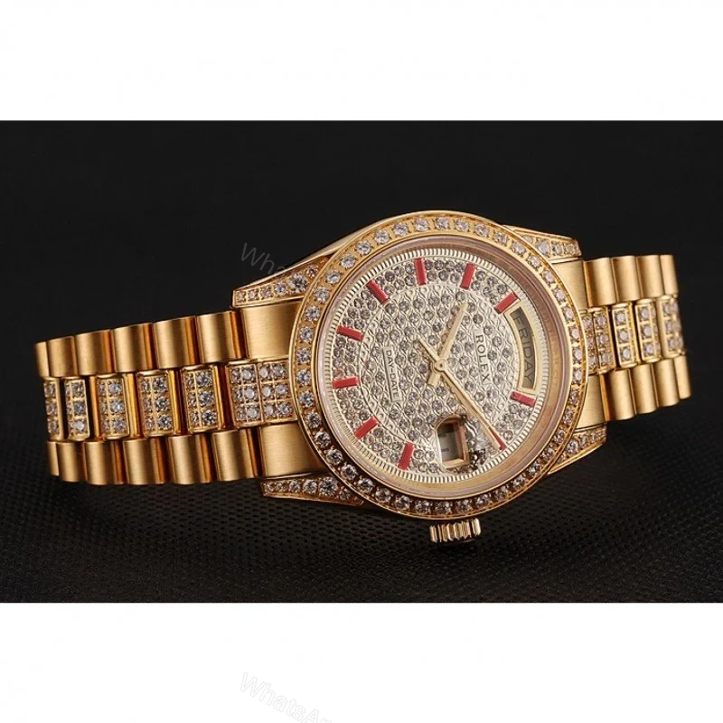 View 4 of Superclone Rolex Day-Date Gold Dial 1453960 37 mm