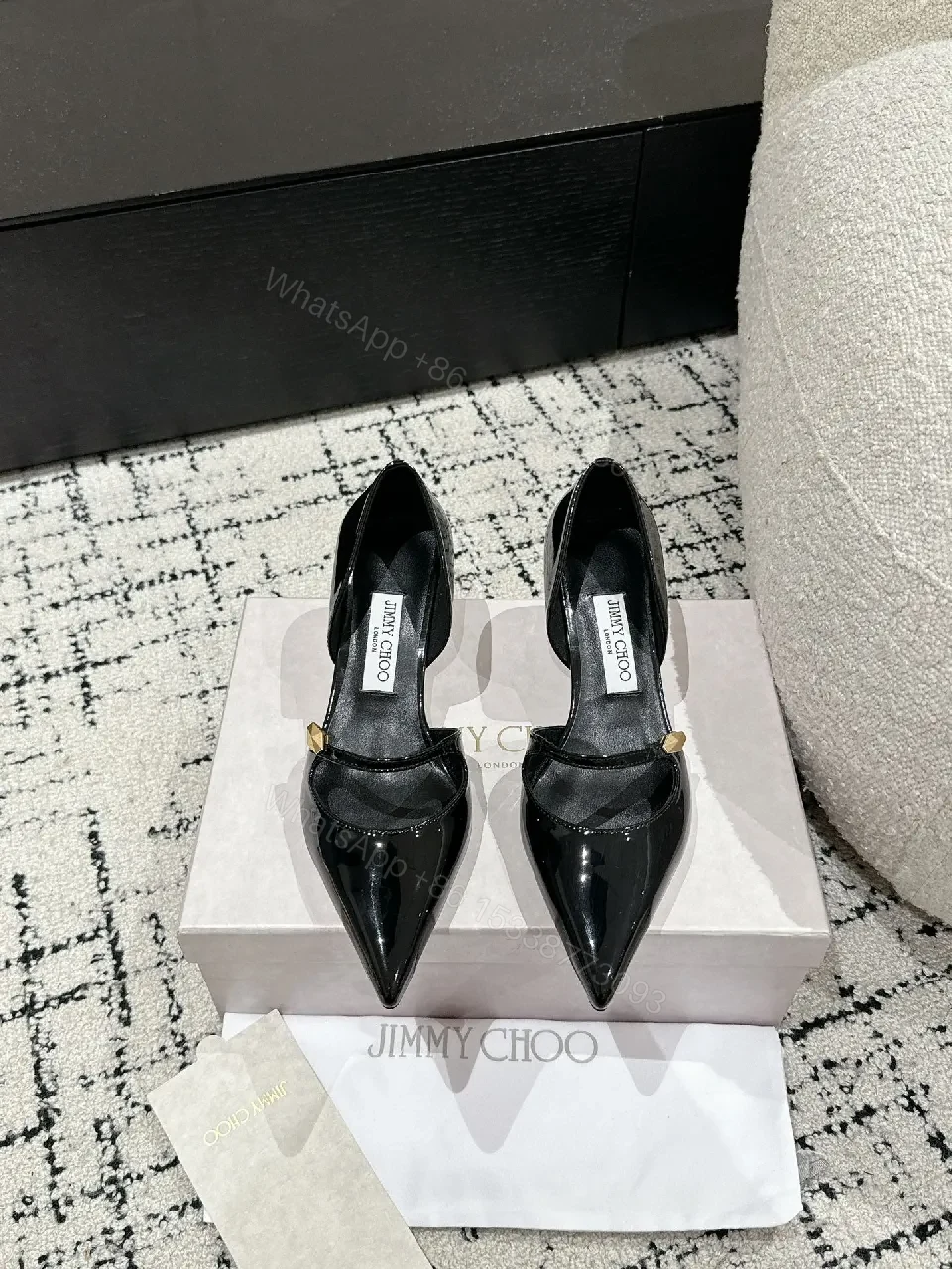 View 7 of Chic Patent Slingback Heel of Fancy Pointed Toe