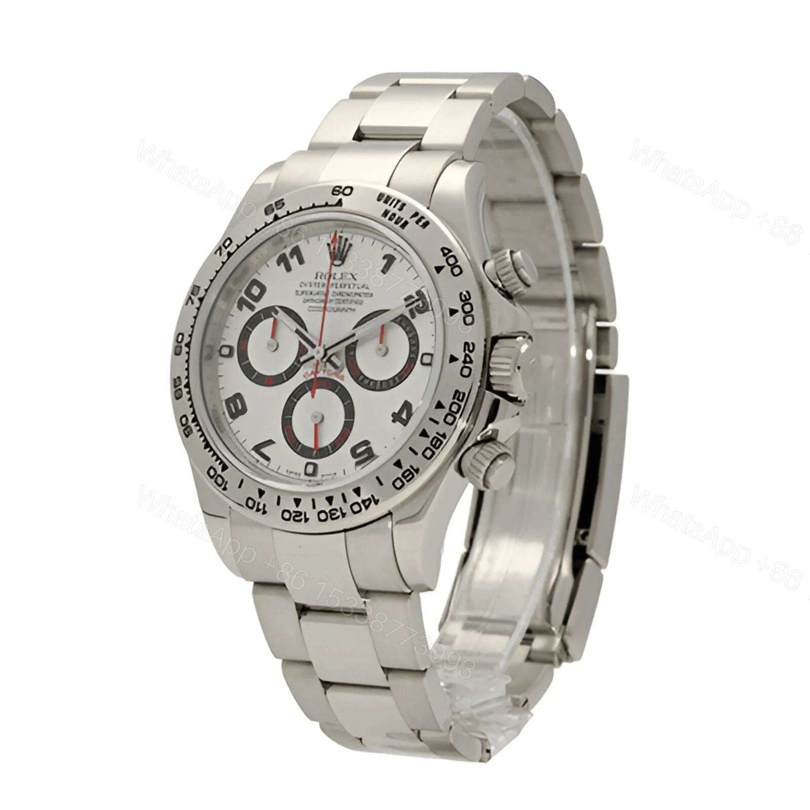 View 2 of Rolex Daytona 116509 White Gold Silver Dial Replica