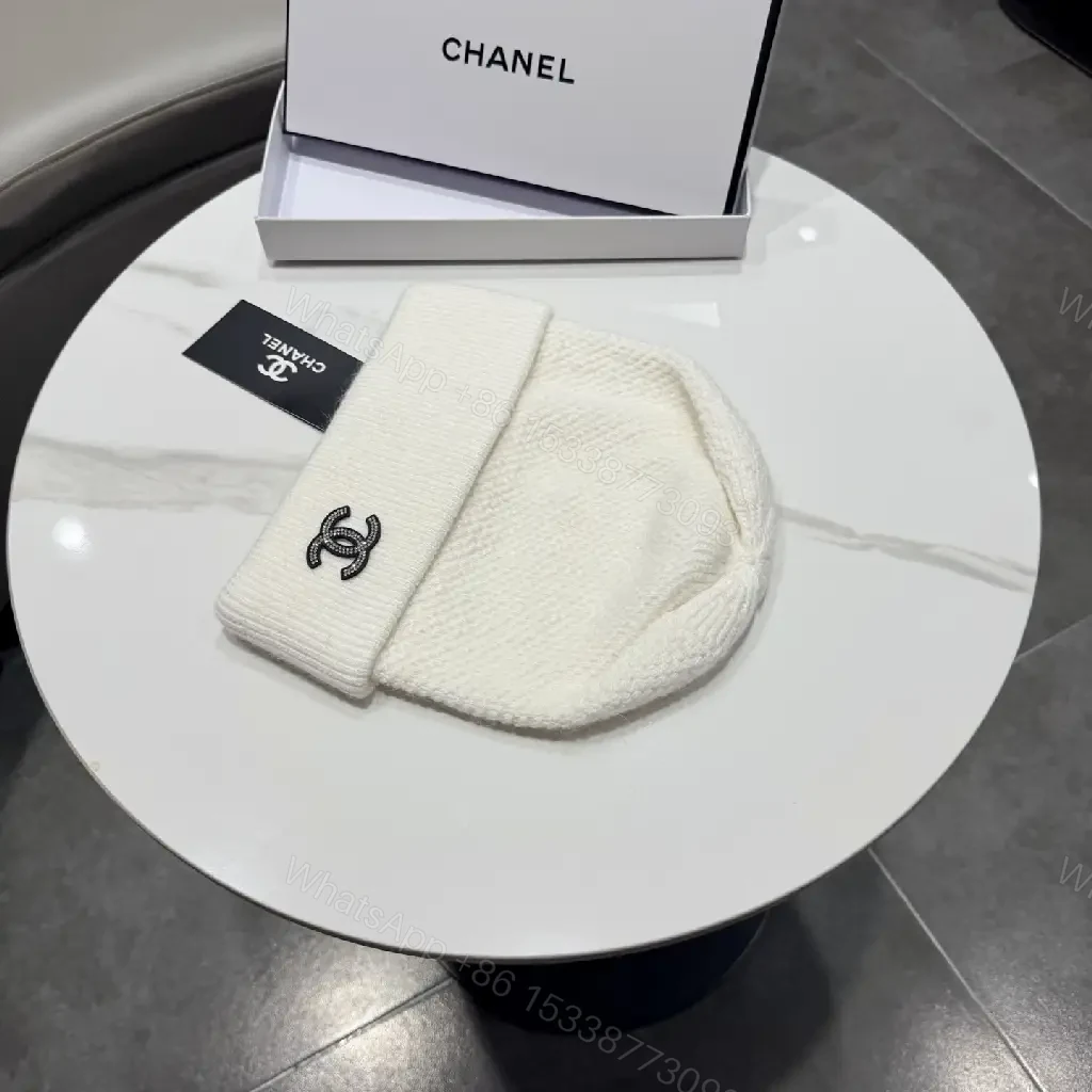View 8 of Neutral Knit Beanie: Subtle Logo, Midweight Warmth, Classic Cuff