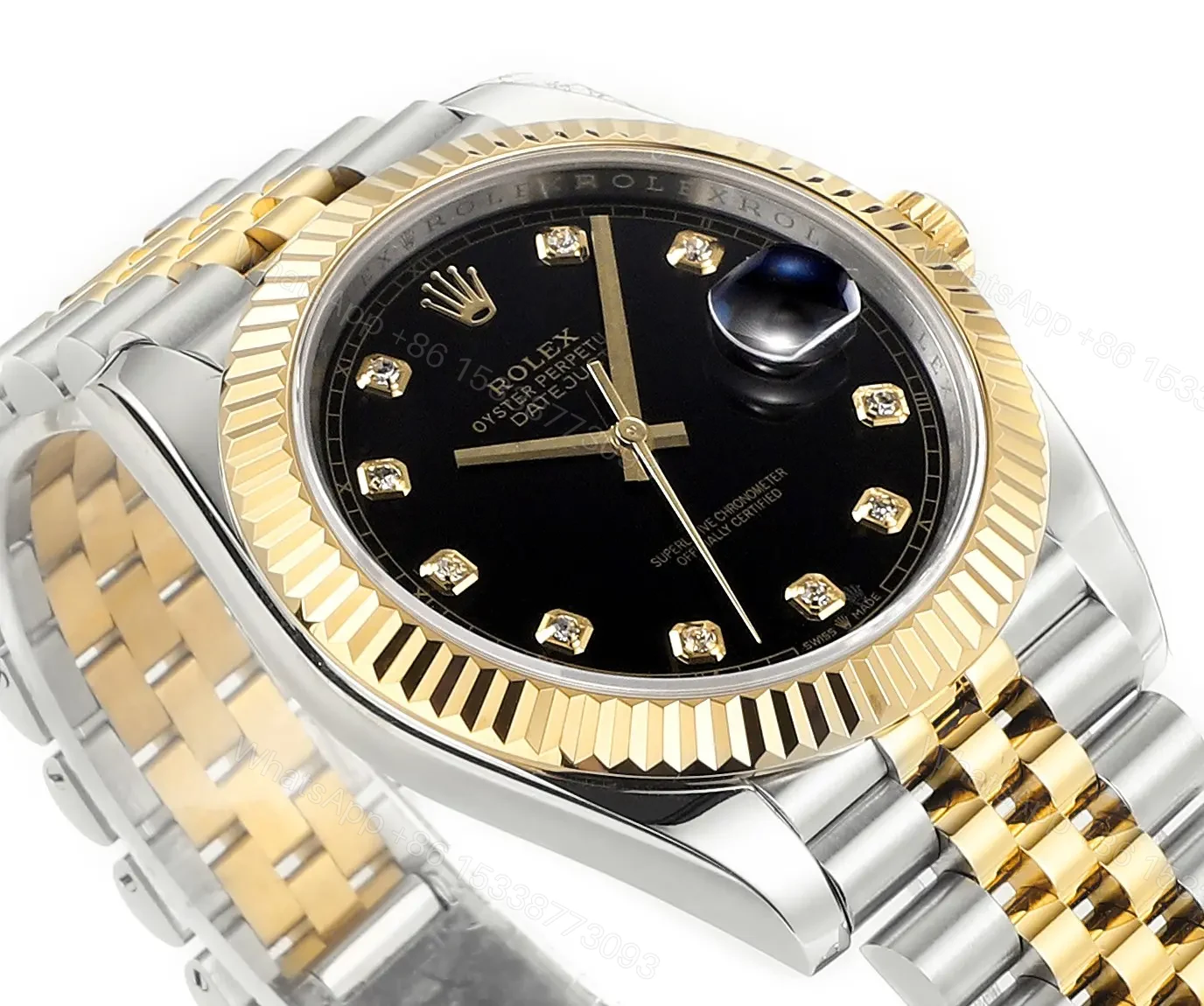 View 5 of BL Factory Clean Factory DDF Classic Black Gold Datejust Watch