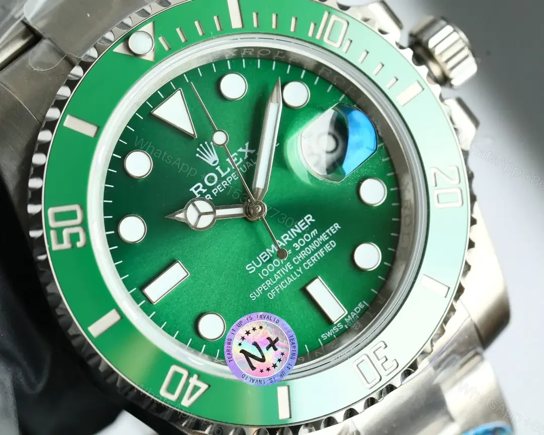 View 4 of Rolex Submariner Green Dial 40mm Oyster Bracelet Premium Edition 116610lv-0002