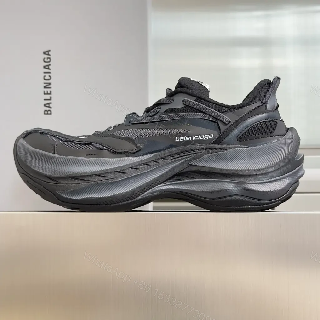View 5 of Black Mesh-Covered Dynamic Balenciaga Sneakers