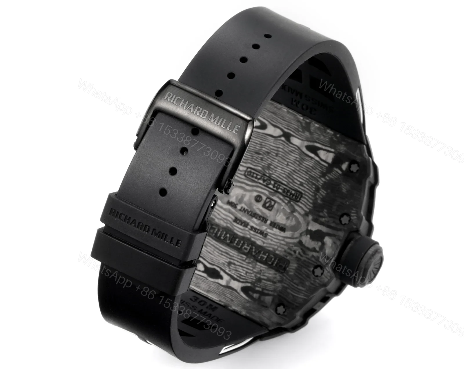 View 9 of Richard Mille RM35-01 NTPT Carbon Black Skeleton Watch RM35-CR-BR