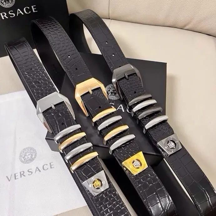 View 5 of Black + Leather + Belt + Signature Hardware + Belt