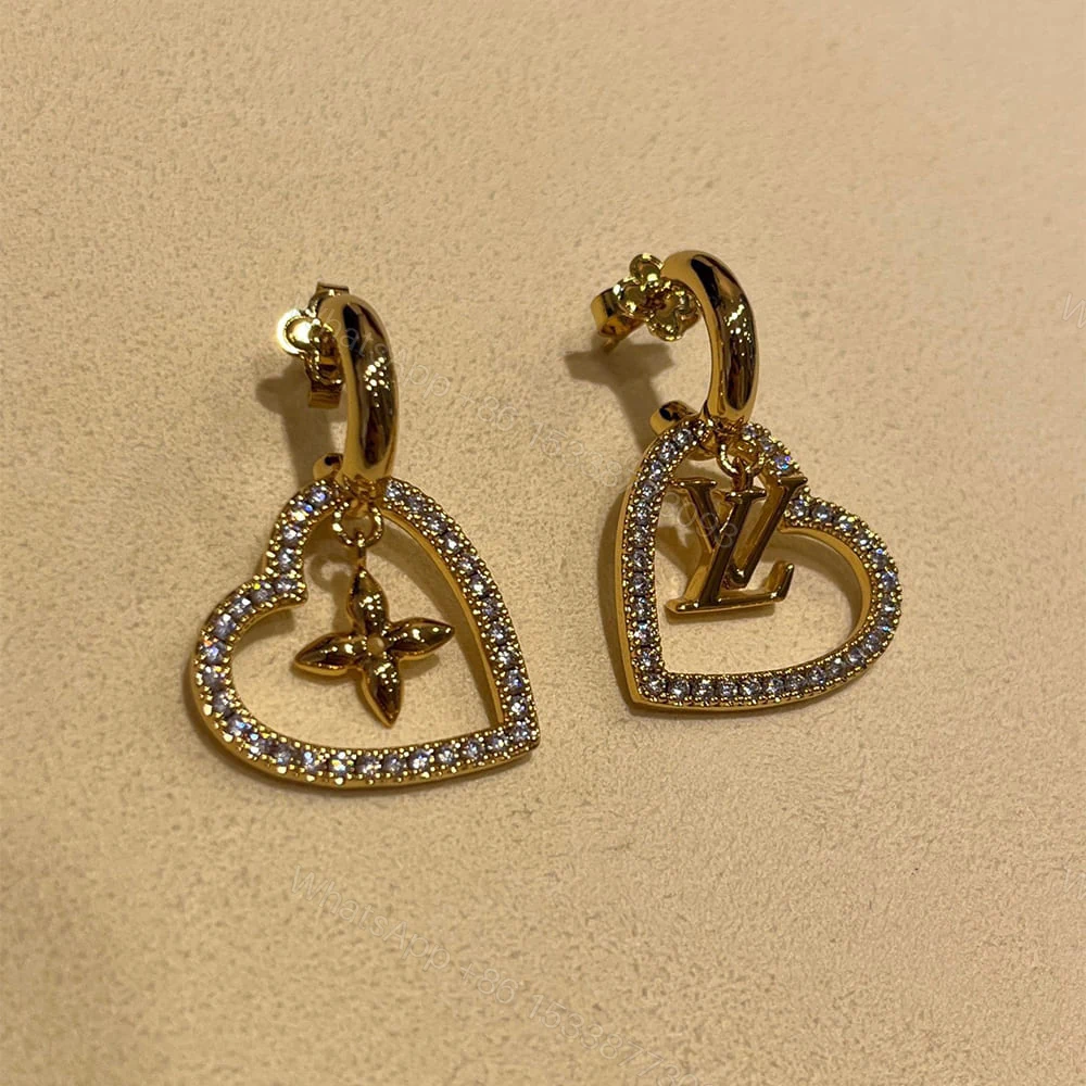 View 4 of MY LV HEART EARRINGS