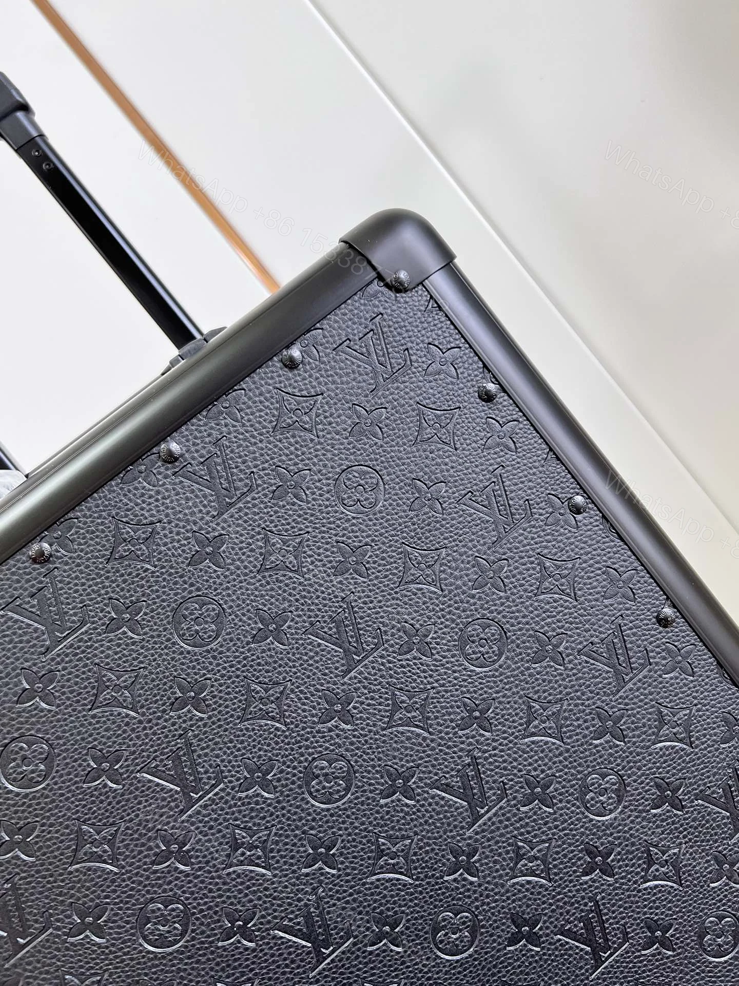 View 3 of Louis Vuitton Horizon Rolling Trunk Suitcase Monogram Eclipse Coated Canvas Black 55Cm