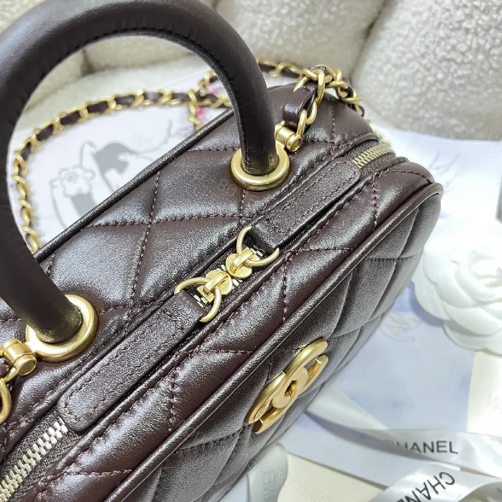 View 5 of Quilted Mini Bag with Chain Strap - Luxe, Compact, Versatile