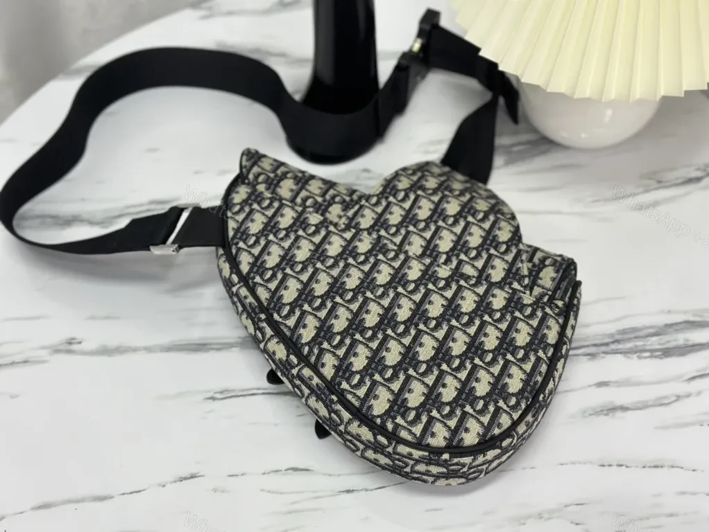 View 5 of Dior Monogram Saddle Bag: Textured Daily Chic